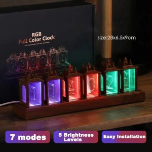LED RGB Nixie Tube Digital Clock