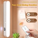 Magnetic Clock Desk Lamp – USB Rechargeable LED Light with Stepless Dimming