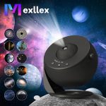 Mexllex HD Starry Sky Globe Projector – Galaxy LED Planetarium Night Light for Bedroom & Gifts