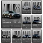 Minimalist Classic 2025 Luxury Supercar Poster – JDM Sports Car Canvas Wall Art for Home, Garage, or Office Décor